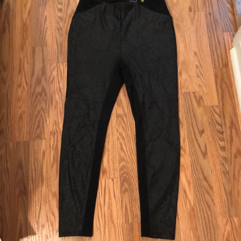 Lysse faux leather & suede high waisted legging PM